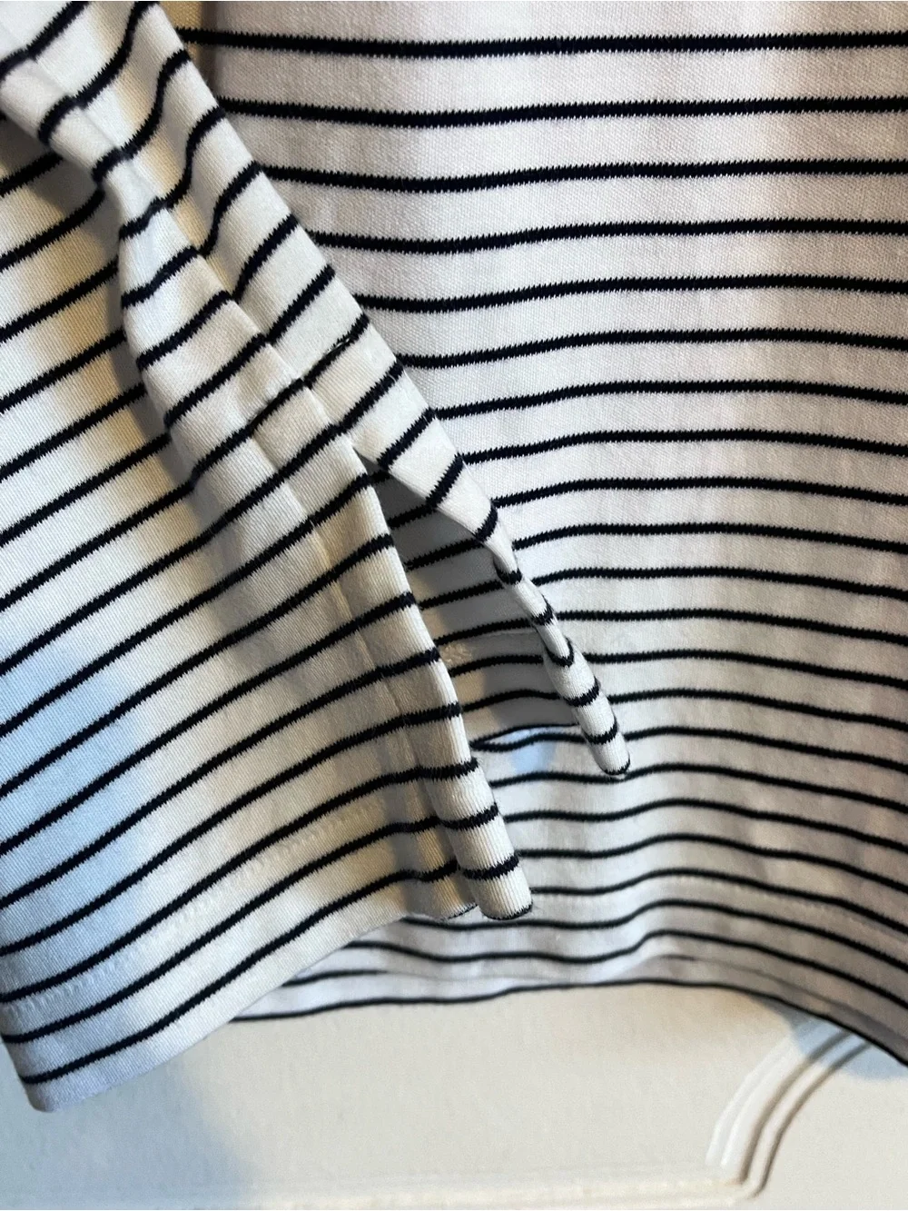 Polo Ralph Lauren Men's XL White Striped 100% Cotton Short Sleeve Navy Pony EUC